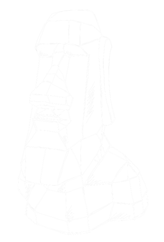 dessin sculpture moai