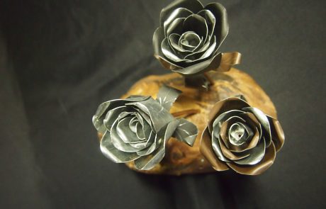 Composition fait main de rose - dessus