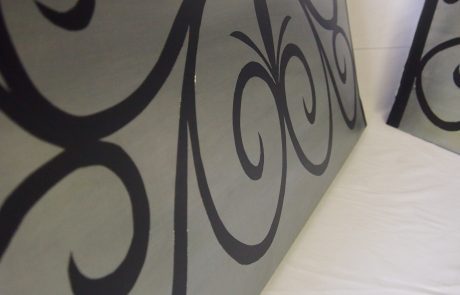 Jardinière fait main en zinc - zoom