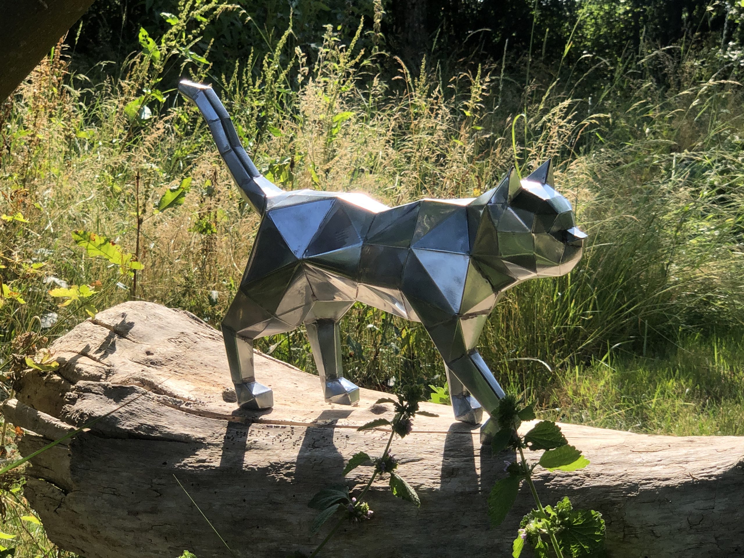 Chat sur pates origami